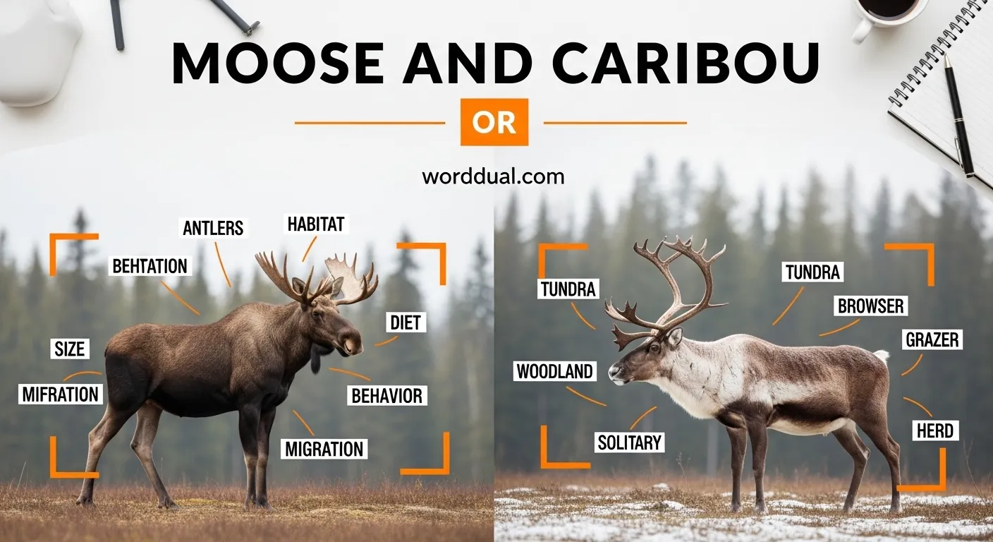 Moose and Caribou