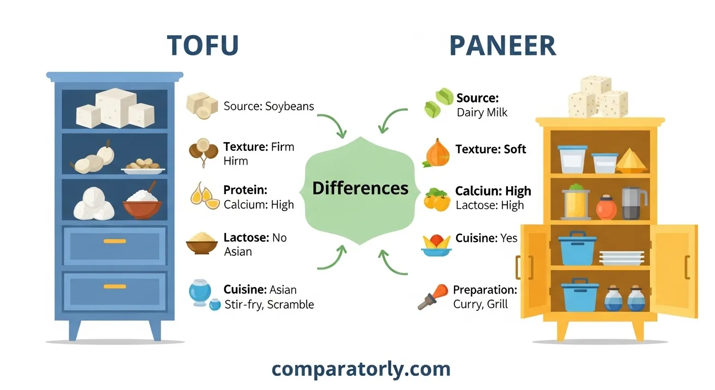 Tofu and Paneer